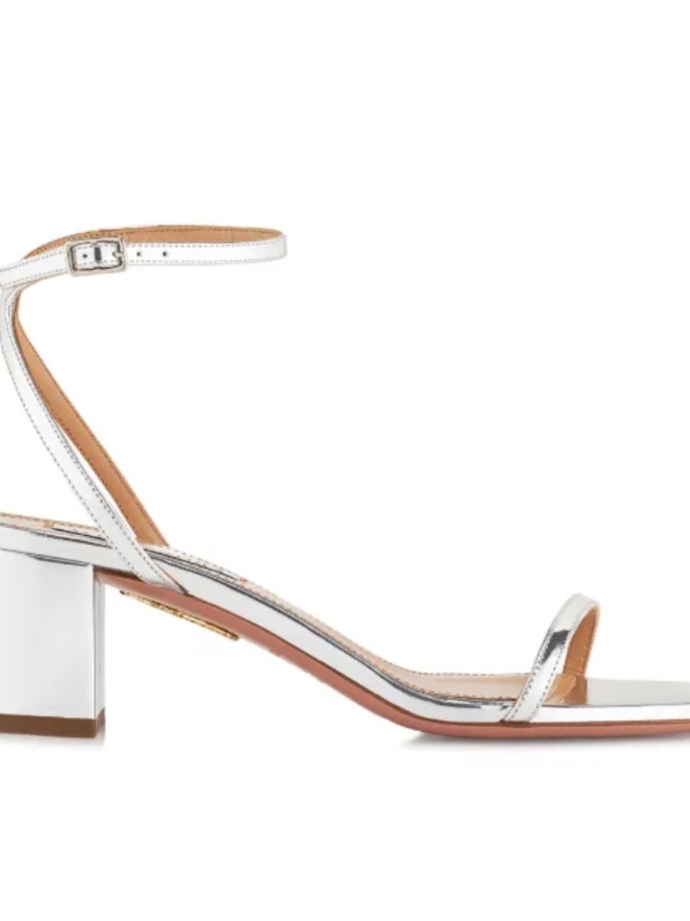 Aquazzura Metallic Silver Olie Open toe sandals (size 9) - Picture 2 of 4